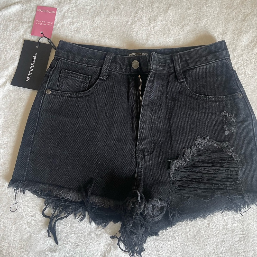 PLT Jean black shorts